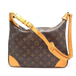 LOUIS VUITTON Boulogne Monogram Canvas Brown LV Hobo Bag